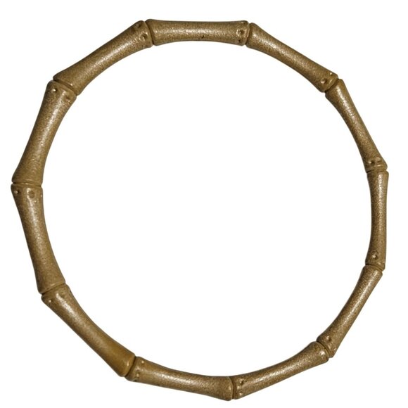 Vintage Boho Chic Bamboo Style Bangle Bracelet Minimalist Fashion Jewelry Women - Picture 1 of 3